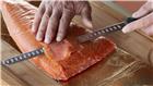 Couteau à saumon et jambon alvéolé et bout rond 30 cm