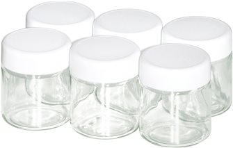 Set of 6 210 ml yogurt jars with yogurt lid