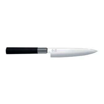 Couteau d´office japonais 15 cm forgé Kai Wasabi Black fabriqué au Japon